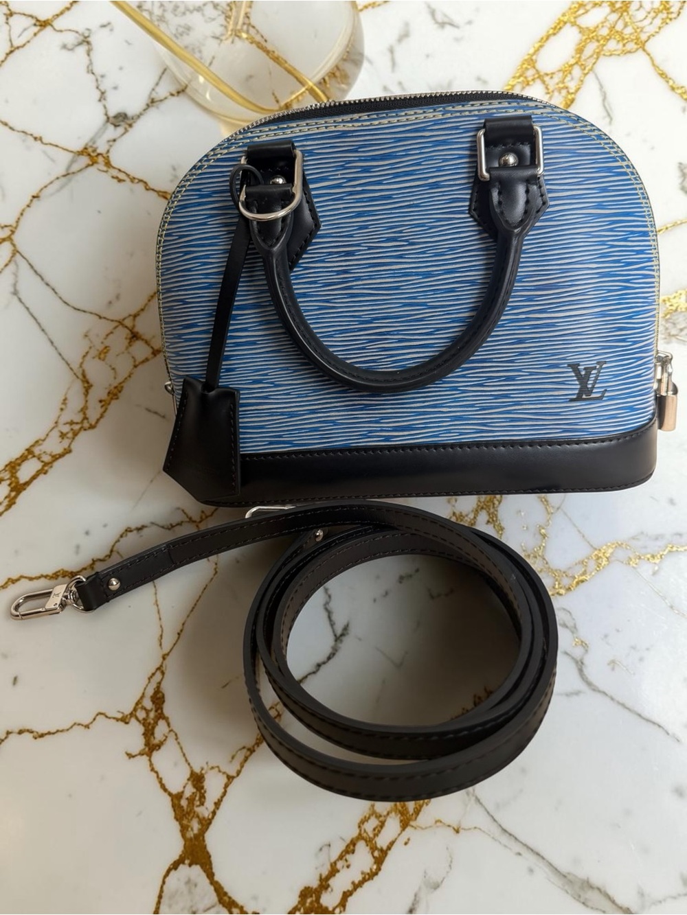 Louis Vuitton Alma BB Epi denim